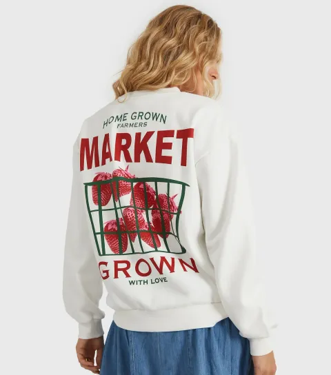Women's Clothing White Grown With Love Sweatshirt