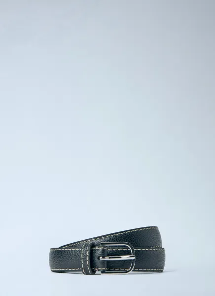 Slim Leather Belt