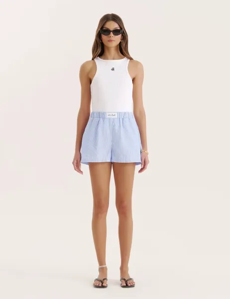 4th & Reckless Cotton Blend Striped Casual Shorts Multi