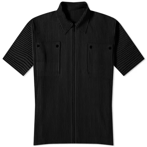 Pleated Patch Pocket Shirt