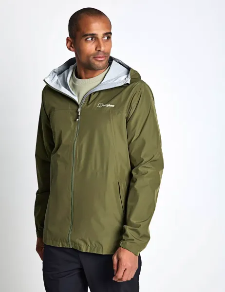 Berghaus Deluge Pro 3.0 Waterproof Hooded Anorak Dark Khaki