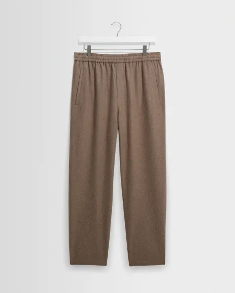 Tyne - Light Brown Wool Blend Trouser