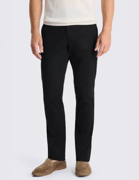 Moss Tailored Fit Cotton Rich Stretch Chinos Black