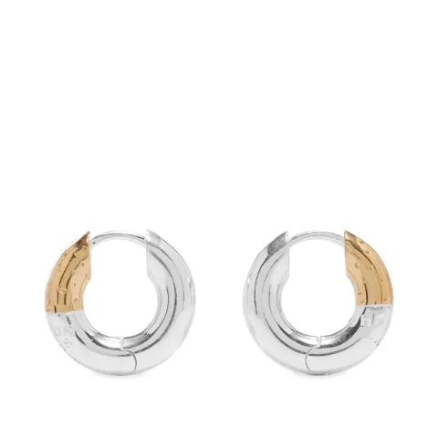 Gold Ciggie Hoop Earrings