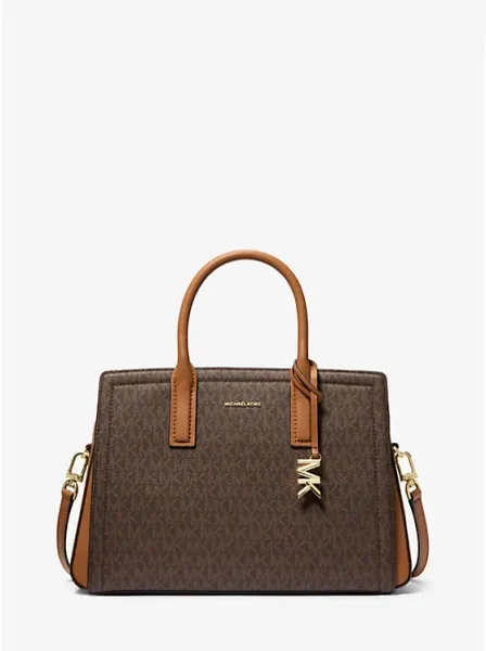 Laila Medium Signature Logo Satchel