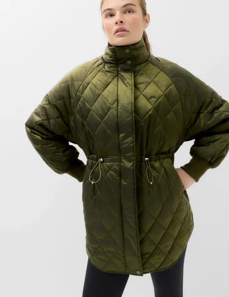 Goodmove Stormwear Cocoon Longline Padded Jacket Dark Khaki