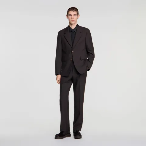 Virgin wool suit jacket