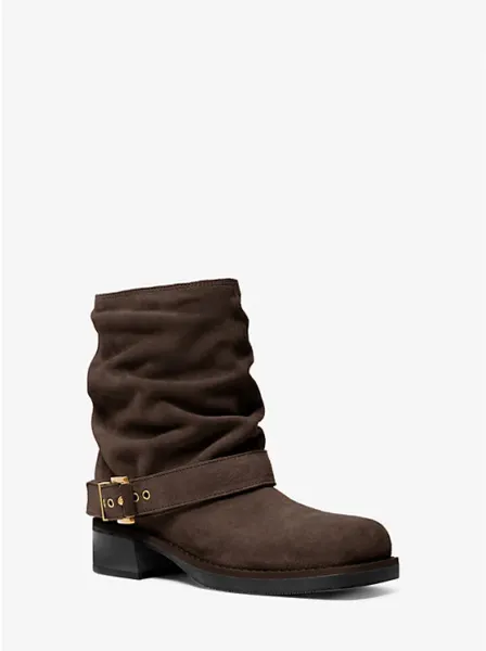 Colby Leather and Signature Logo Ankle Boot