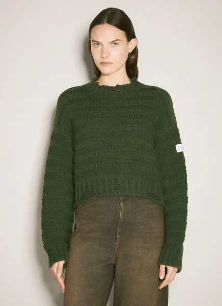 Cropped Crewneck Sweater