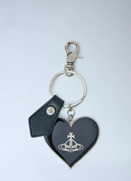 Mirror Heart Orb Keyring