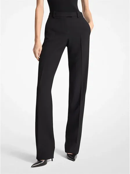 Michael Kors Double Crepe Sablé Tuxedo Trousers