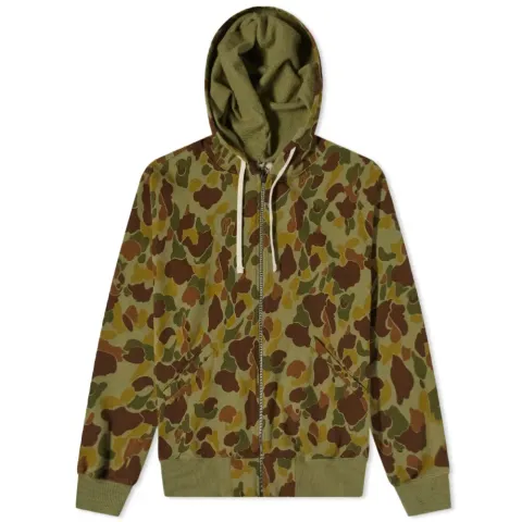 Embroidered Arrow Zip Hoodie