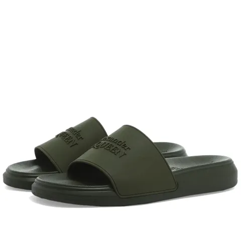 Logo Wedge Sole Pool Slide