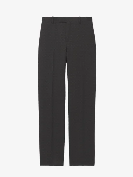 Skull Jacquard Tailored Trousers