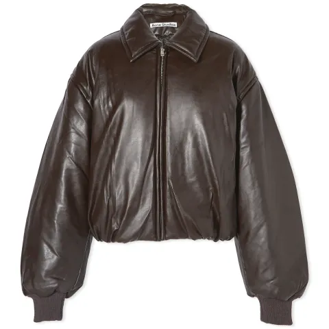 Onnea Leather Bomber Jacket