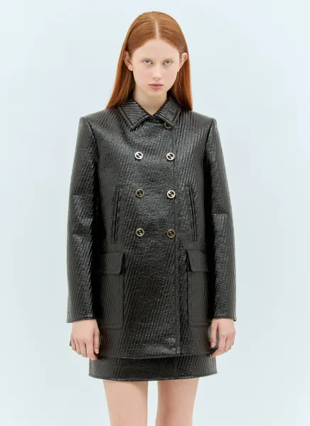 High-Shine Interlocking G Coat