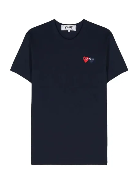Double Heart T-Shirt Navy