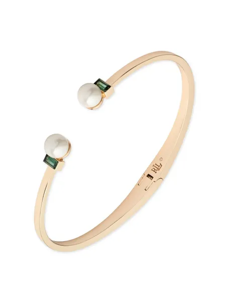 Lauren Ralph Lauren Pearl Baguette Cuff Bangle