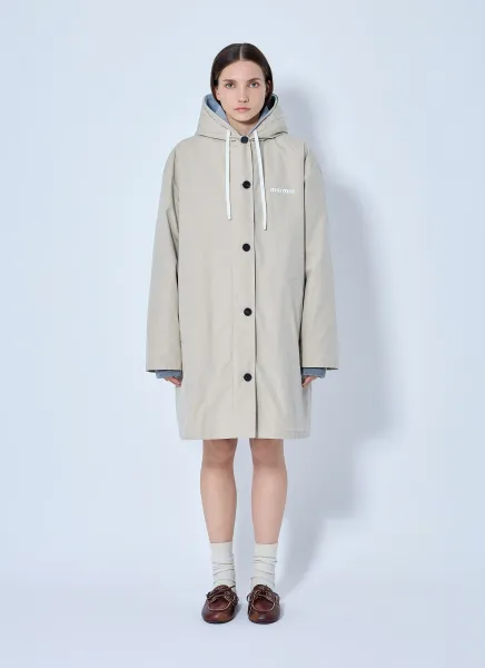 Single-Breasted Panama Caban Coat