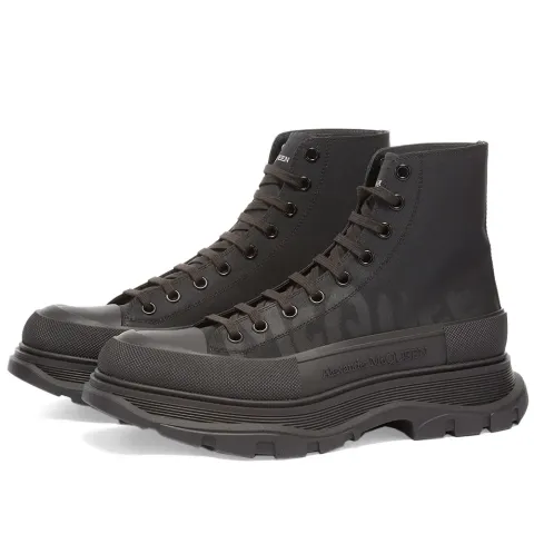 Graffitti Logo Canvas High Top Sneaker