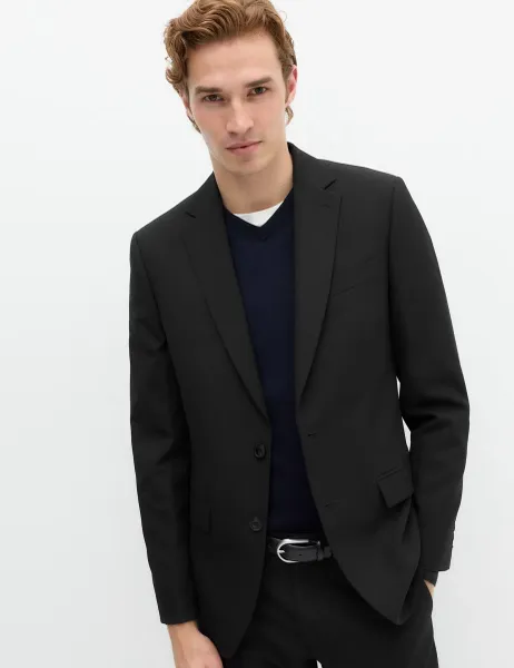 Marks & Spencer Slim Fit Machine Washable Suit Jacket Black