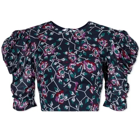 Isabel Marant Etoile Silva Printed Crop Top