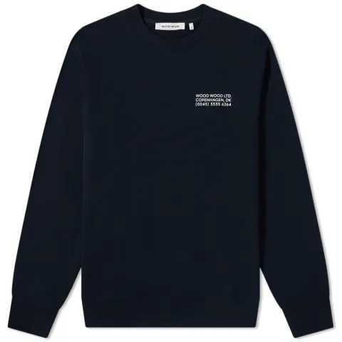 Hugh Info Logo Crew Sweat