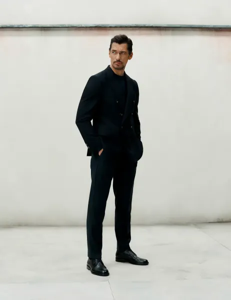 Jaeger Tailored Fit Italian Cotton Chinos Navy