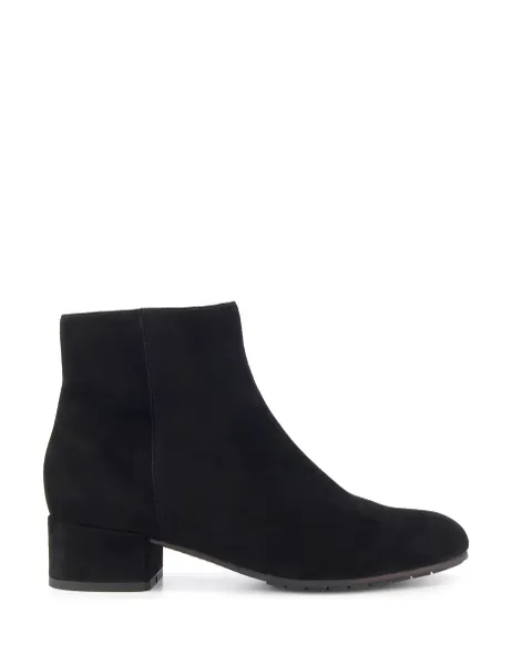 Dune London Wide Fit Suede Block Heel Ankle Boots