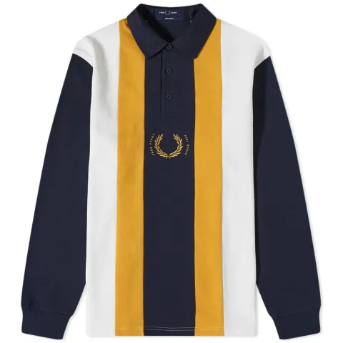 Long Sleeve Stripe Rugby Shirt
