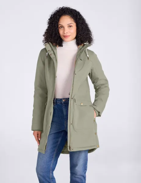 Mountain Warehouse Acorn Waterproof Longline Padded Jacket Khaki