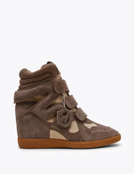 Mavis Suede Trainers Taupe