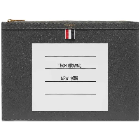 Name Tag Leather Document Holder