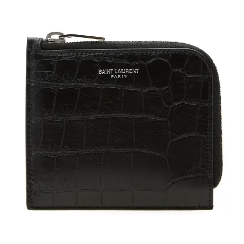 Croc Effect Zip Wallet