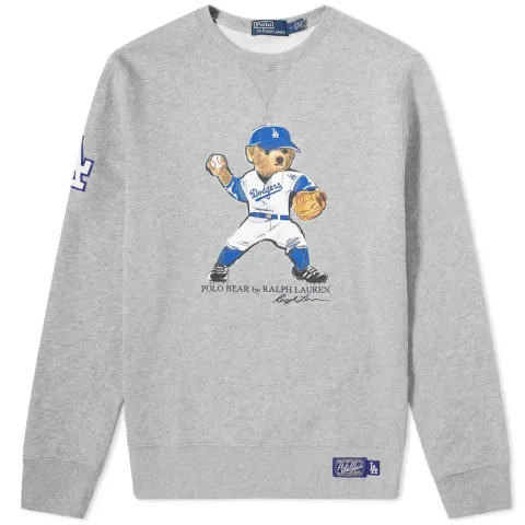 LA Dodgers Bear Crew Sweat