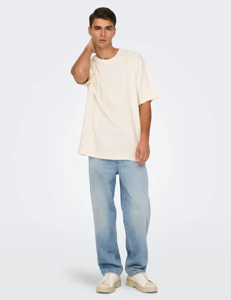 Only & Sons Loose Fit 5 Pocket Jeans Light Blue