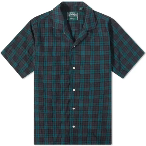 Short Sleeve Camp Collar Panama Shirt