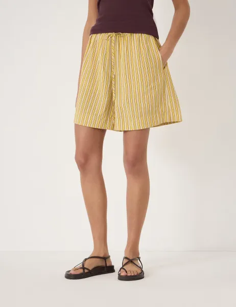 HUSH Striped Shorts Yellow Mix