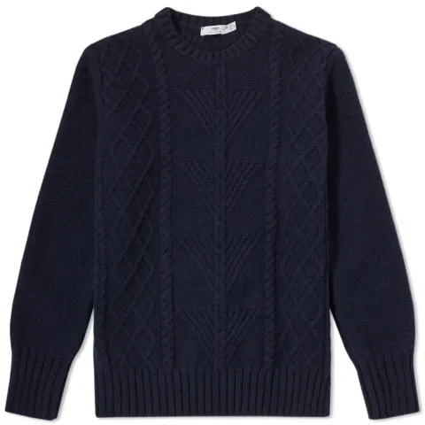 Inis Meáin Fern Cable Crew Neck Sweat