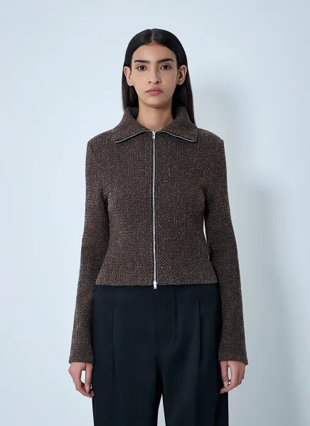 Knit Zip-Up Sweater