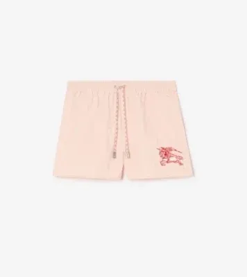 Heart Knight Stretch Nylon Shorts in Compact pink