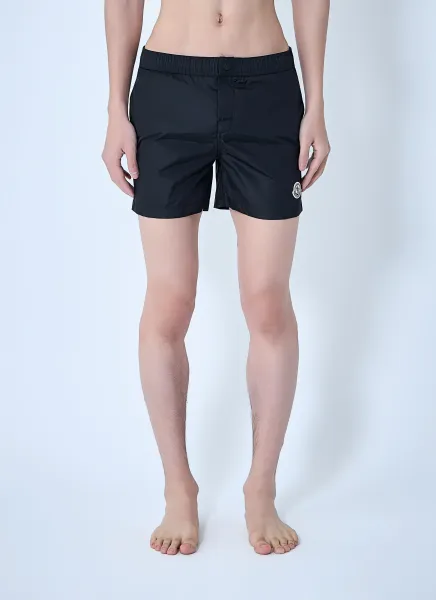 Elastic Waist Swim Shorts