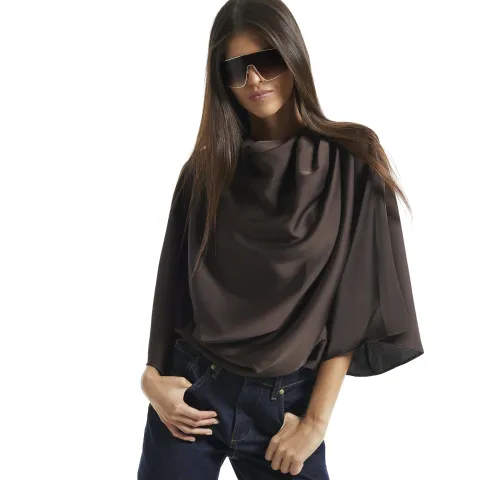 River Island Asymmetric Draped Top