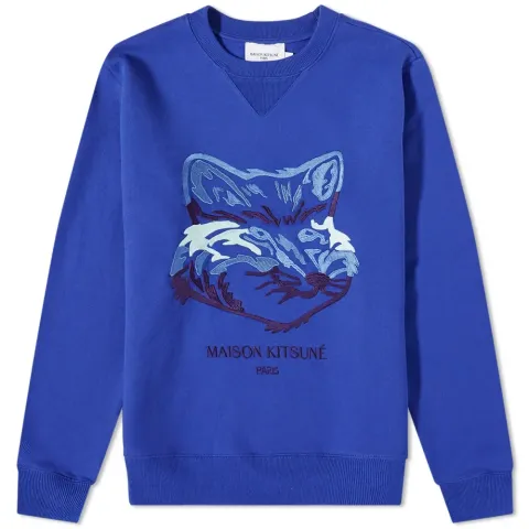 Maison Kitsuné Big Fox Embroidery Regular Crew Sweat
