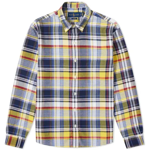 Madras Check Button Down Shirt