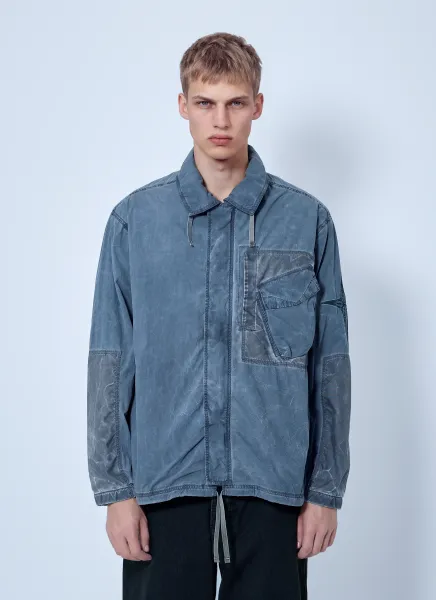 Stone Island Washed Overshirt with Drawstring Hem