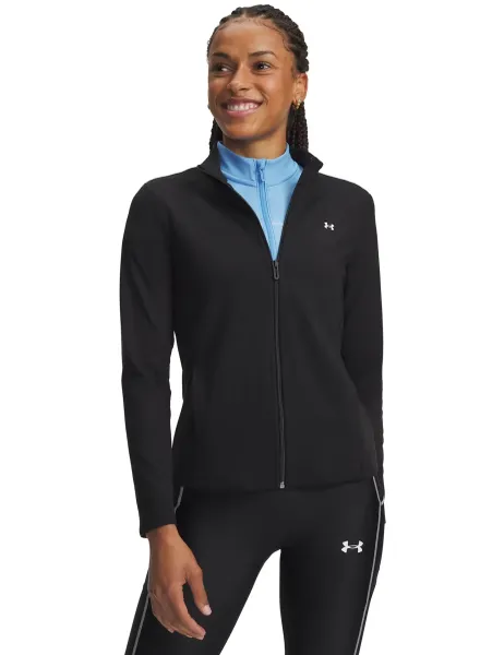 Under Armour Motion Full Zip High Neck Top Black