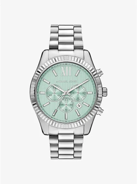 Oversized Lexington Silver-Tone Watch