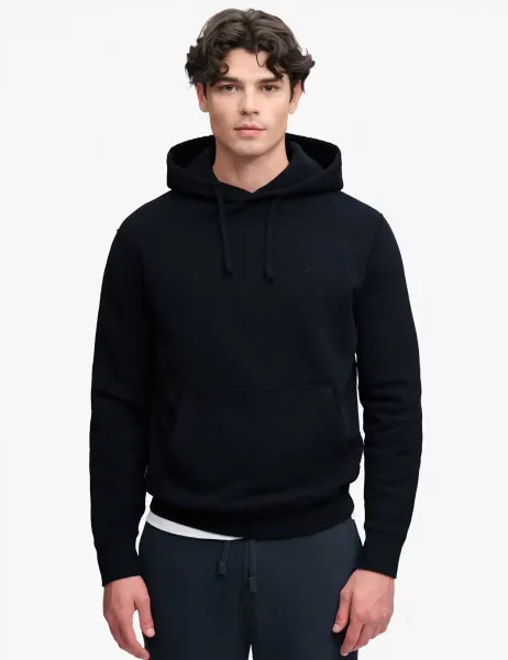 Superdry & Co Cotton Rich Relaxed Hoodie Navy