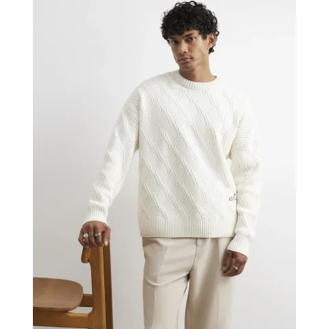 River Island Oversized Fit Atelier Cable Knit Jumper